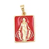 Brass Enamel Pendants KK-F938-40G-03-1