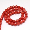 Natural Yellow Jade Beads Strands G-G598-6mm-YXS-16-2