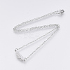 Non-Tarnish 201 Stainless Steel Pendant Necklaces NJEW-T009-JN141-40-1-2