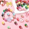 DIY Bowknot & Round & Heart Acrylic Beads Jewelry Making Findings Kits DIY-YW0010-82-6