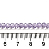 Transparent Baking Paint Glass Beads Strands DGLA-A034-T4mm-D03-4