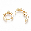Brass Huggie Hoop Earring Findings LS-X-KK-S350-069G-2