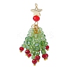 3Pcs Glass Beaded Tassel Big Pendants PALLOY-JF02983-2
