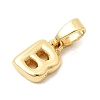 Brass Letter Charms LS-KK-G554-22G-B-2
