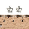 Non-Tarnish 5-Petal Flower Smooth Surface 304 Stainless Steel Bead Caps LS-X-STAS-R065-56-4