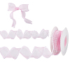 5 Yards Acrylic Fibers Wrinkle Ribbon OCOR-WH0070-210B-1