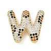 Brass Micro Pave Cubic Zirconia Pendants KK-Z108-02G-W-1
