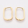 304 Stainless Steel Oval Hoop Earring Findings STAS-G317-02G-3