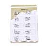 10Pcs Brass Toggle Clasps KK-T073-41P-2