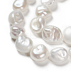 Natural Baroque Pearl Keshi Pearl Beads Strands PEAR-K004-33-4