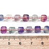 Natural Colorful Fluorite Beads Strands G-H096-A01-02-5