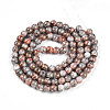 Baking Paint Glass Beads Strands DGLA-N003-8mm-B05-3