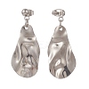 Non-Tarnish 5 Pairs 5 Style Twist Triangle & Nugget & Flat Round 304 Stainless Steel Dangle Stud Earrings Set for Women EJEW-JE05090-01-4