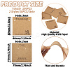 100Pcs 2 Styles Friendship Theme Kraft Paper Jewelry Display Cards CDIS-TA0001-24-3