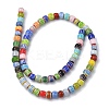 Handmade Millefiori Glass Chevron Beads LAMP-Z019-02B-2