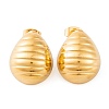 Ion Plating(IP) Teardrop 304 Stainless Steel Stud Earrings for Women EJEW-L272-023G-1