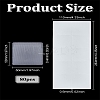 8 Sheets Square Plastic Necklace Chain Adhesive Pouch for Necklace Display Cards AJEW-LP0005-90-2