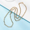 4MM 304 Stainless Steel Cable Chain Necklaces for Women NJEW-JN05598-5