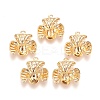 Brass Peg Bails Pendants KK-E760-29G-NF-1