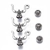 Tibetan Style Alloy Bead Frame PALLOY-Q441-079-RS-3