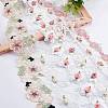 6 Yards 6 Style Embroidered Trim Ribbons DIY-AR0002-34-8