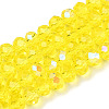 Electroplate Glass Beads Strands EGLA-A044-T6mm-L29-1