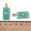 Natural Amazonite Faceted Pendants G-A298-01G-06-3