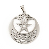Non-Tarnish 201 Stainless Steel Pendants STAS-D190-16P-1