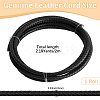 Braided Leather Cord with Core WL-CL0001-01E-2