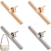 4Pcs 2 Colors Zinc Alloy Twist Bag Lock Purse Catch Clasps PURS-CP0001-04-1