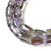 Electroplate Glass Beads Strands GLAA-Q101-02A-HP02-3