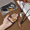6Pcs 6 Style Resin Pendant Necklaces Set NJEW-FI0001-27-2