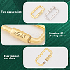 2Pcs 2 Colors 925 Sterling 2Pcs 2 Colors 925 Sterling Silver Locking Carabiner STER-GA0001-04B-4