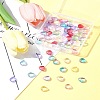 8 Colors Transparent Spray Painted Glass Beads GLAA-FS0001-85-10