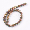 Electroplate Glass Beads Strands LAMP-K029-01A-2