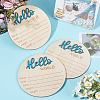 Wooden Baby Photo Props WOOD-WH0002-56C-4