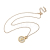 Brass Twelve Constellations Tarot Pendant Necklaces LS-NJEW-Q006-01H-G-2