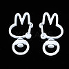 Spray Painted Eco-Friendly Alloy Swivel Snap Hooks Clasps PALLOY-T080-12M-NR-2
