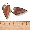 Natural Strawberry Quartz Pendants G-K347-01G-05-3