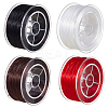 4 Rolls 4 Colors Flat Elastic Crystal String EW-WR0001-01-1