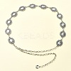 Oval Link Chain Waist Chains AJEW-CJC0006-03AS-6