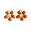 Alloy Enamel Pendants ENAM-C009-01G-04-2