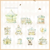 20Pcs PET Self-adhesive Amusement Park Theme Decorative Tapes STIC-P016-B03-1
