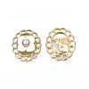 Rack Plating Alloy Enamel Pendants ENAM-T017-04B-2