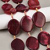 Natural Fire Crackle Agate Beads Strands G-P605-L03-01C-1