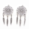 Tibetan Style Alloy Pendants TIBE-Q054-14AS-RS-2