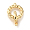 Brass Fold Over Clasps KK-H480-20G-1