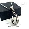 Vintage Style 304 Stainless Steel Fish Hook Pendant Necklaces for Men Women Jewelry NL8016-6