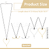 Aluminum Heart Pendant Necklaces NJEW-NB00005-2