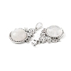 Natural Quartz Crystal Pendants G-P498-01P-04-3
